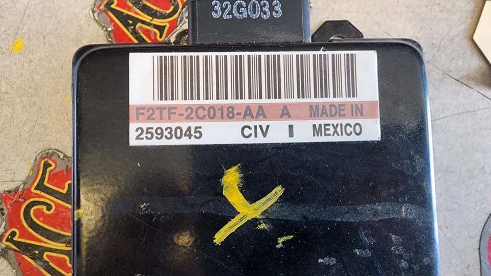 92 FORD F150 F250 F350 F450 PICKUP 92 Bronco ABS Control Computer F2TF2C018AA - Imagem 2 de 4