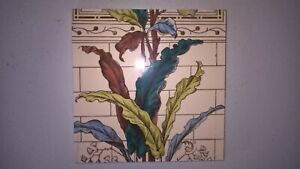 Used Stovax  Reproduction Plant &amp; Urn Fireplace Tiles stock item tile FF123