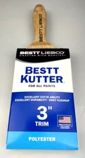 BESTT LIEBCO 3" BESTT KUTTER Polyester Trim Paint Brush NEW