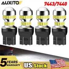 4pc 7443 7440 LED Reverse CANbus Backup Light Super White No Error 360° Lighting