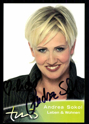 Andrea Sokol TM 3 Autogrammkarte Original Signiert ## BC 26908