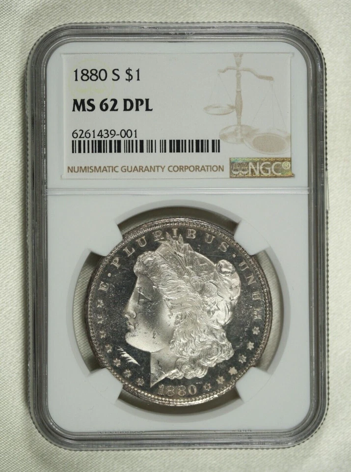 1880-S Morgan Dollar. NGC MS62 DPL Deep Mirror. attractive.. - Image 3 of 4