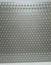 3/8" HOLE 16 GAUGE 304 STAINLESS STEEL PERFORATED SHEET--12" x 24"
