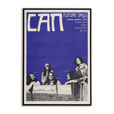 Can Future Days Poster - Retro 70s Krautrock Psychedelic Rock