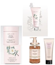WEILAIYA Camellia Body Cream+Shower Gel+Body Lotion+Body Scrub+PRIORITY SHIP+US