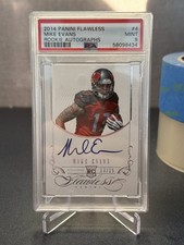 2014 PANINI FLAWLESS MIKE EVANS ROOKIE AUTO JERSEY MATCH #’d 13/25