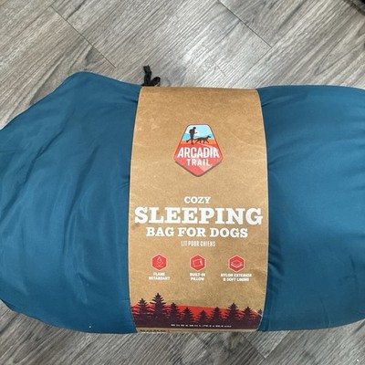 Arcadia Trail Dog Sleeping Bag Flame Retardant Built-In Pillow | eBay