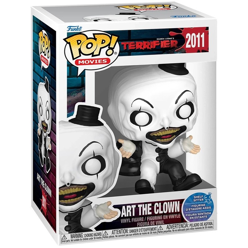 Funko Pop! Movies Art The Clown Terrifier 2011 Shelf Sitter + Pop Protector 2026