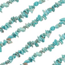 32 Inches 5-8mm Natural Turquoise Gemstone Strand Chips Green Blue