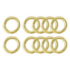 10Pcs Open Jump Rings, 18mm/0.71" Brass Jump Ring Connectors 3mm Thick O Rings