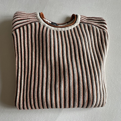 JOOP! Herren Strickpullover Gr. 52 Rundhals Langarm gestreift mehrfarbig