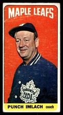 1964 TOPPS PUNCH IMLACH 45 GOOD HOCKEY TORONTO MAPLE LEAFS