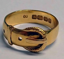 Antique 18ct Gold Buckle Gold Ring 6g+
