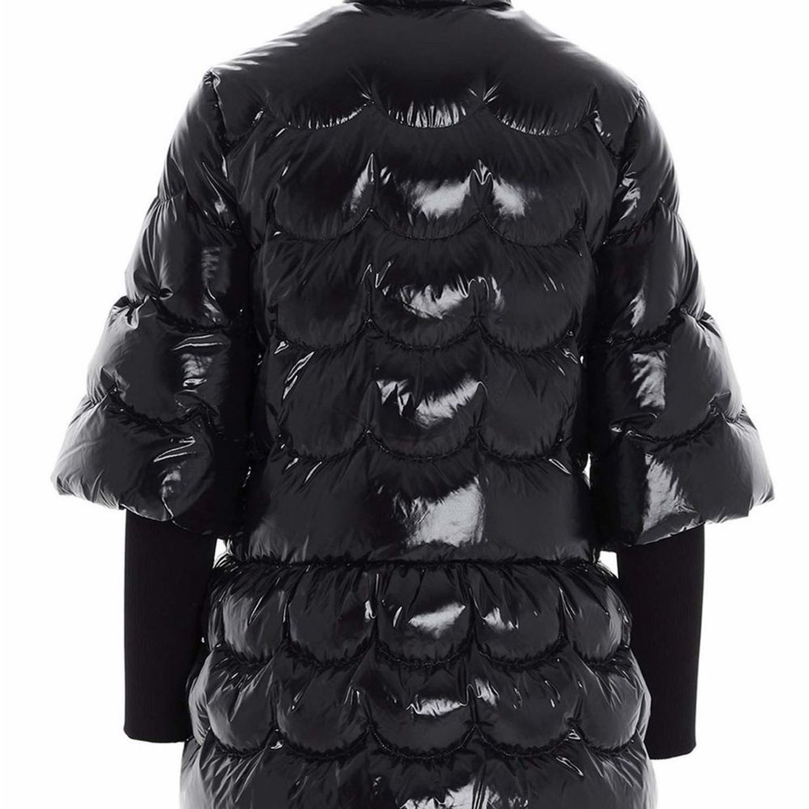 NEW WITH TAGS RED VALENTINO DOWN JACKET LOGO NERO BLACK IT38 S thumbnail 5