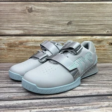 Mens Size 10 Worn Once TYR L-1 Lifter Shoes Gray Mint Weightlifting Gym Sneakers