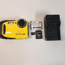 Fujifilm FinePix XP70 16.4MP Waterproof Digital Camera Bundle - Yellow Tested
