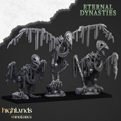 3x Eternal Dynasties Sand Vultures für AOS Carrion Gruftkönige Old World