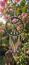 Colibrí Atrapasueños Estilo Nativo Colorido Adorno Cuentas Guatemala
