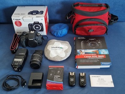 Canon EOS 760D Digitalkamera DSLR inkl. umfangreichem Zubehörpaket