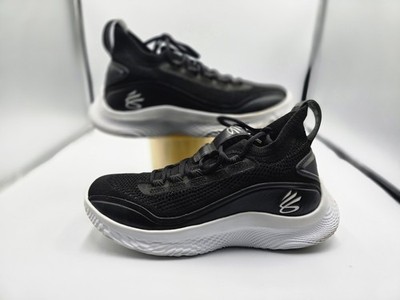 Under Armour Curry Flow 8 3023085-002 Unisex M8/W9.5 Basketball Shoe Black White