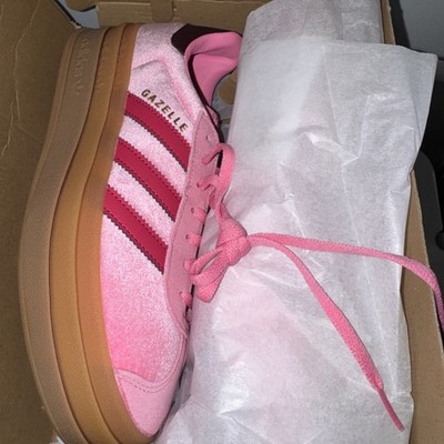 Adidas Gazelle Bold Bliss Pink Maroon Gum Bottom US 7