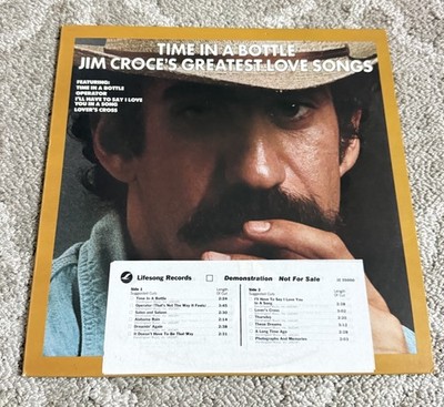Promo Jim Croce - Time in a Bottle, Jim Croce's Greatest Love Songs NM