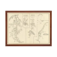 Old Map of Haverhill, NH 1892 - Vintage Haverhill New Hampsh