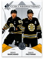 2024-25 Upper Deck SP Autenthic Collaborations Brad Marchand, David Pastrnak
