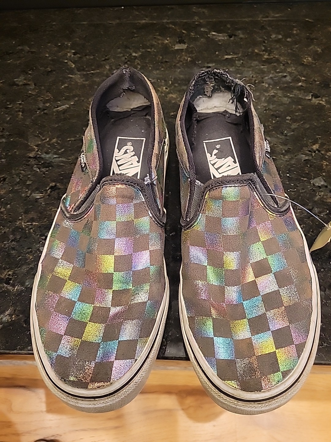 Rainbow Vans Size 7 Womens