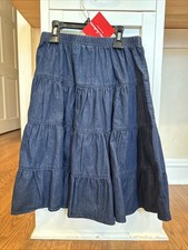 Hanna Andersson Navy Blue Skirt Girls Size 140 US 10 Brand New with Tags