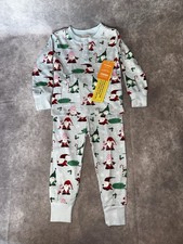 Gymboree 2 piece Pjs, Pajamas, Santa Bear, 12-18 Mos NWT