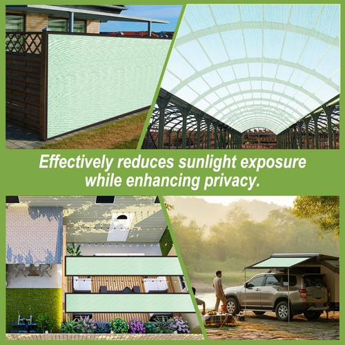 Fence Privacy Screen 16ft x 16ft(25 Sqft) Fencing Mesh Shade Net Cover, Green - Picture 6 of 6