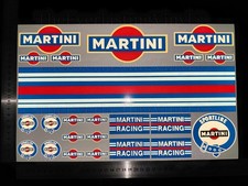 MARTINI Racing F1 Leistung reflektierender Aufklebersatz 23 x 37 cm