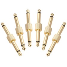 OTraki 6 Pack Guitar Pedal Connector 1/4 inch Effect Coupler Guitar...