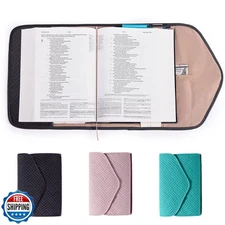 APLUFINE Reusable Book Cover with Magnet Closure - Adjustable Book Sleeve for