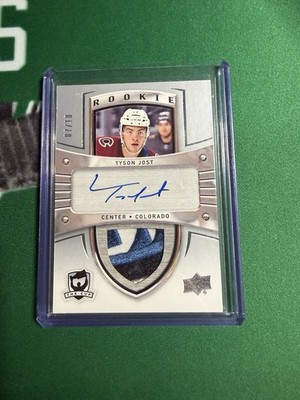 Tyson Jost 2017-18 Upper Deck The Cup Patch Rookie Tribute 2005-06 Auto /10