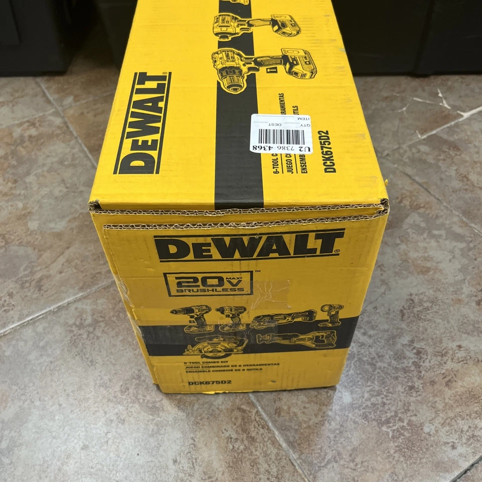 DEWALT 20V Max Lithium-Ion Brushless Cordless 6 Tool Combo Kit (DCK675D2) - Image 4 of 4