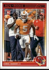 Kamal Hadden 2024 Score Kansas City Chiefs Rookie #378