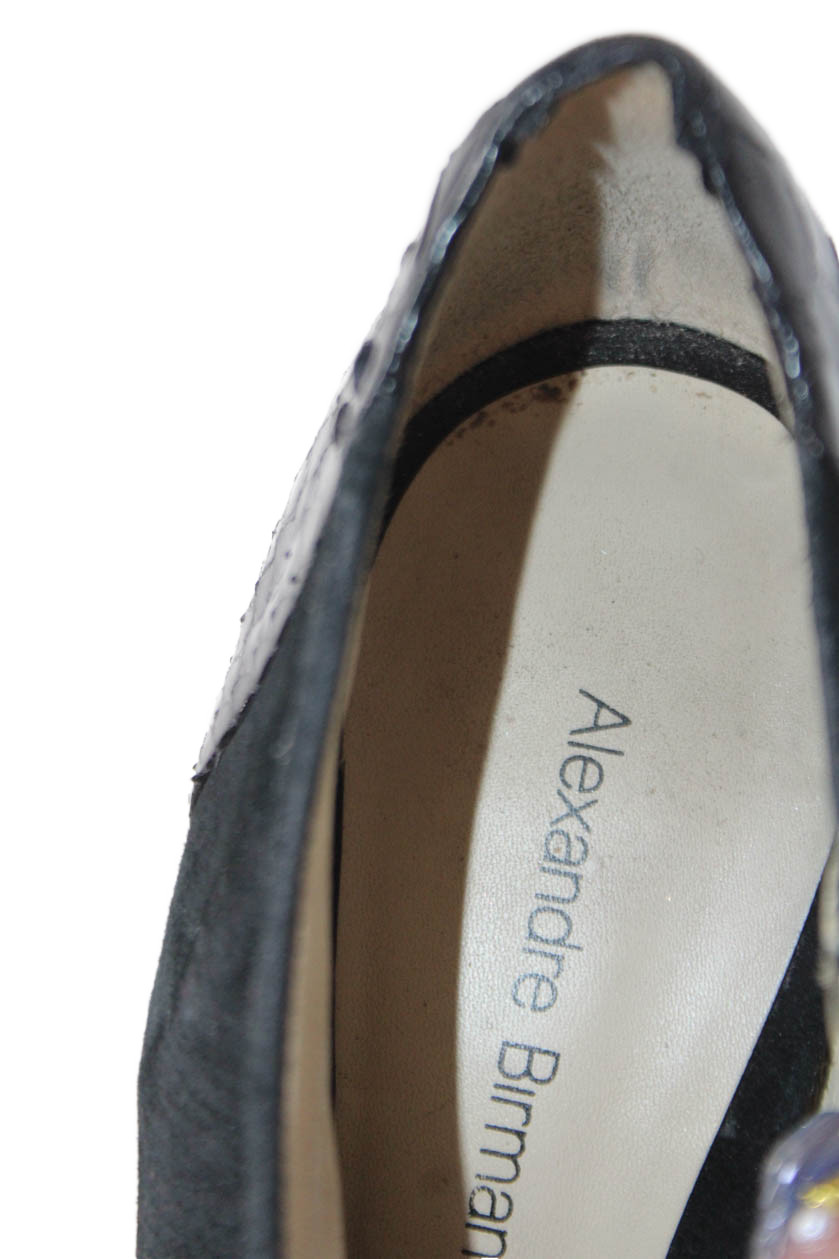 Alexandre Birman Womens Side Zip Python Skin Trim… - image 7