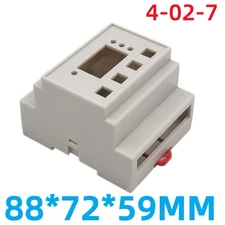 ABS Plastic Rail Housing 88x72x59mm PLC Project Case 4-02-7 DIY Electrical Box