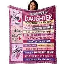 Daughter Blanket Gifts for Daughter from Mom Or Dad - to My Daughter 50 X 60 S