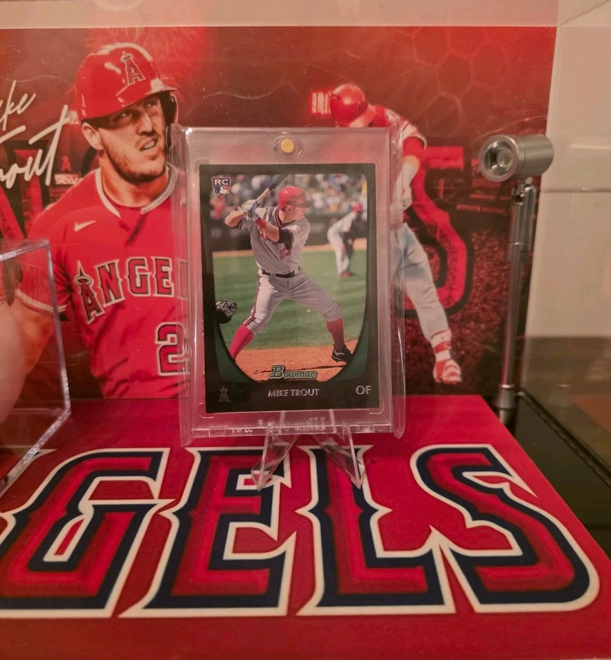 МАЙК ФОРЕЛЬ-ЗАКАЗ ВИТРИНА С ОГНЯМИ С АВТОГРАФОМ МЯЧ И БОУМЕН ДЕБЮТАНТ КАРТА - Изображение 4 из 4