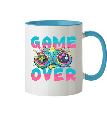Retro Gaming Tasse ''GAME OVER'' Pixel Art Arcade 90er Classic Gamer Fan Geschenk