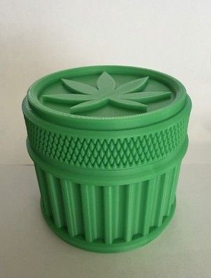 Round Storage Containers with Screw-On Lid Made in USA. 3d printed 