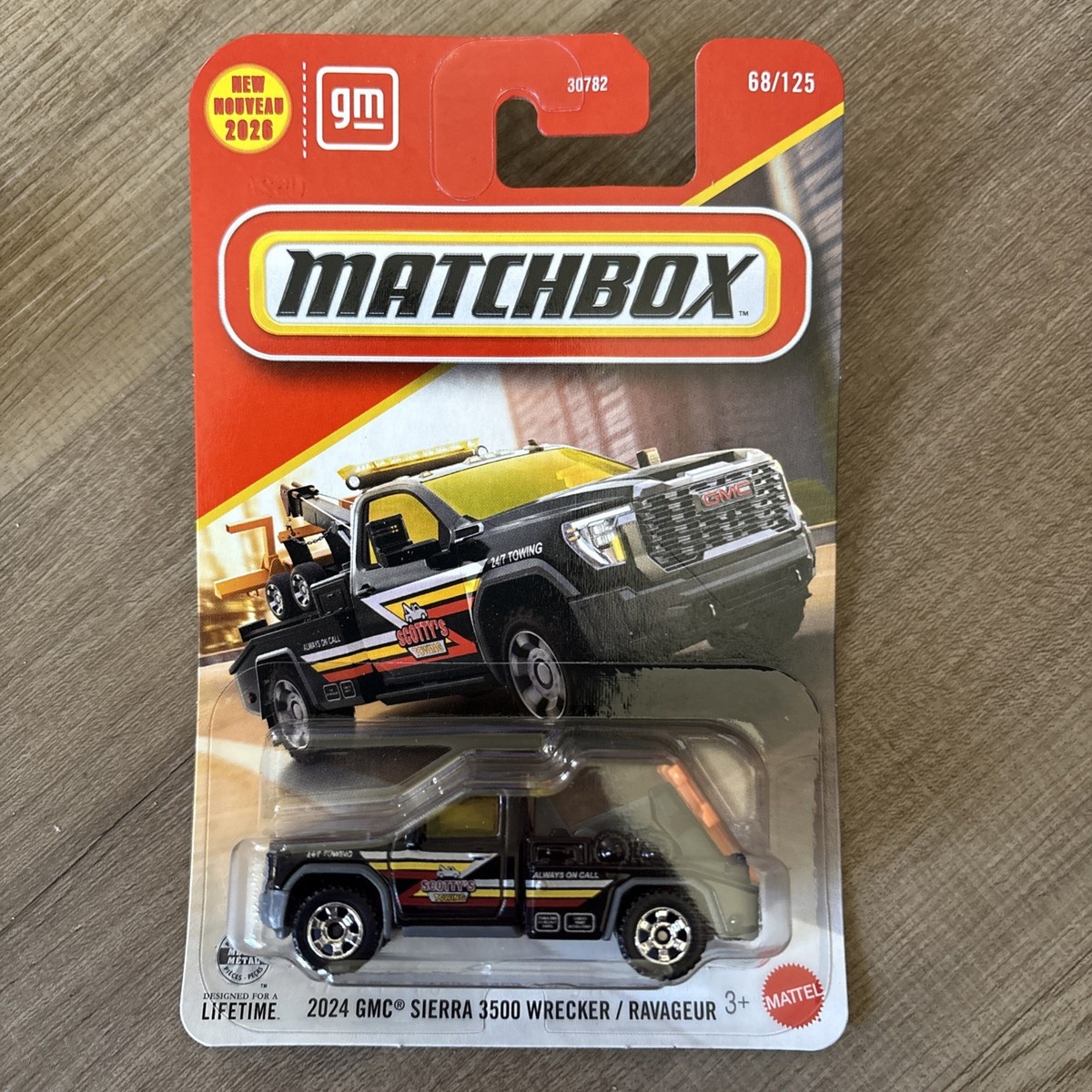 2026 Matchbox 2024 GMC SIERRA 3500 WRECKER 68/125 scottys tow VHTF