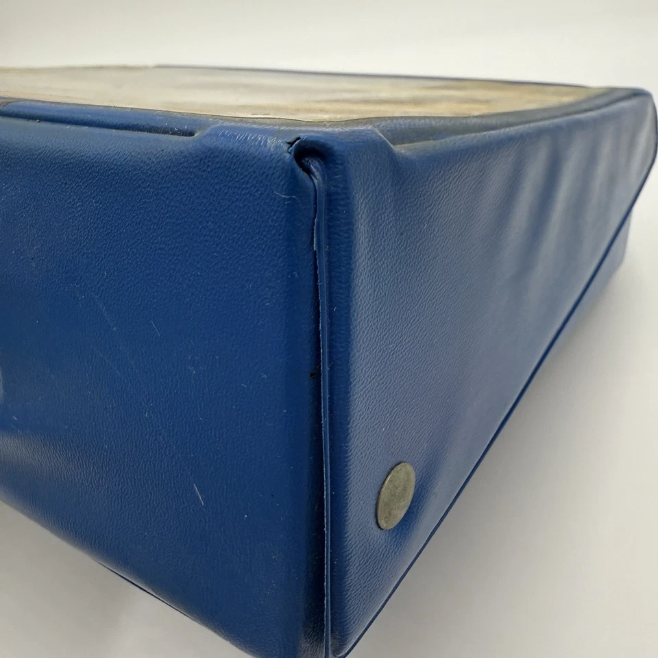 Matchbox 1974 Carry Case Holds 48 Models No Trays Blue - Image 3 of 4