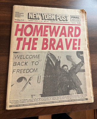 January 21, 1981 New York Post Newspaper Homeward The Brave Full Paper