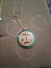 Zodiac Sign Astrology Horoscope Pendant Necklace- Libra