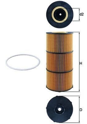 Oil Filter MAHLE OX 832D
