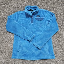 Patagonia Girls' Re-Tool Snap-T Pullover Sweatshirt Size XL 14 Blue